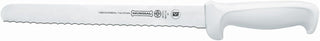 Mundial Serrated Edge Utility Slicer Knife w/ White Handle - 10"