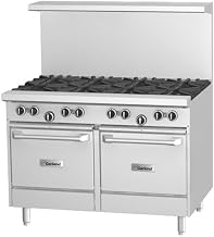 Garland G48-8LL Commercial Gas Range - Restaurant Series 48"W, 8 Burners, 2 Space Saver Oven
