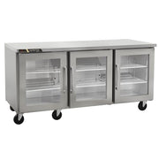 Traulsen (3) Glass Doors / Silver / 18.8 cubic_feet Refrigerators