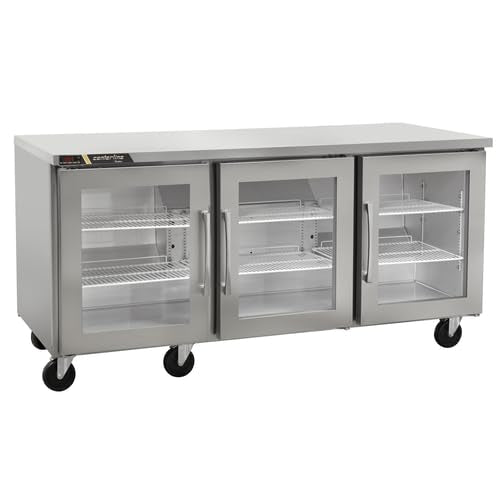 Traulsen (3) Glass Doors / Silver / 18.8 cubic_feet Refrigerators