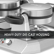 Waring Belgian Double Waffle Maker | 120V, 2400W / gray / 1 Waffle Irons