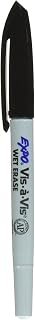 EXPO Vis-A-Vis Wet-Erase Overhead Transparency Markers pMsixN, Fine Point, Black, 36 Count (SAN16001)