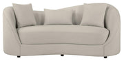 Contemporary Sofa & Loveseat Set in Light Gray Fabric by Best Quality Furniture – Fabric, Grey, Model S70-SL