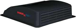 MAXXAIR 00-03750 Mini Air Vent, Non-Powered, 10.5" Internal Opening with Manual Closing Baffle, Black