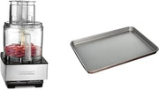 Cuisinart Food Processor 14-Cup Vegetable Chopper for Mincing, Dicing, Shredding, Puree & Kneading Dough, Stainless Steel, DFP-14BCNY & Baking Sheet, 17 Inch Sheet Pan for Baking, Bronze, AMB-17BSBZ
