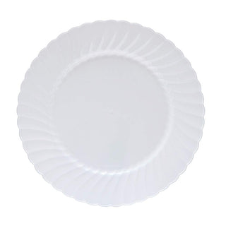 Classicware Dinnerware Shrink Wrapped Plastic Plates, 9-Inch, White (180-Count)