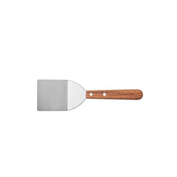 CAC Turner Mini SS Wood Hdl 2-1/4" by CAC China – 2.25, Stainless Steel, Silver/Wood, Model TNRW-MN22