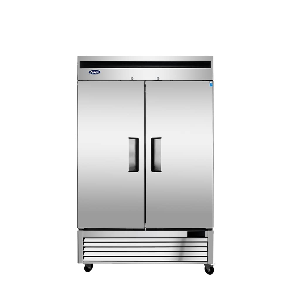 USA Refrigerator by Atosa – 54.4-Inch, 46.77 cubic_feet, Stainless Steel, Silver, Model MBF8507GR