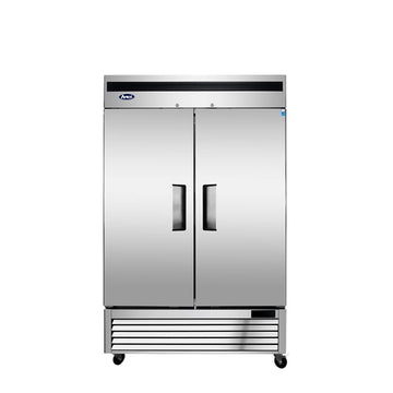 USA Refrigerator by Atosa – 54.4-Inch, 46.77 cubic_feet, Stainless Steel, Silver, Model MBF8507GR