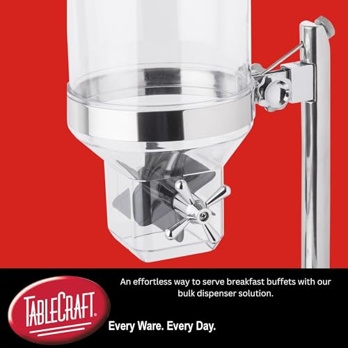 Tablecraft Triple Dispenser / Silver / 2.25 gallons Food Dispensers
