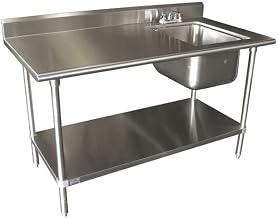 Scullery Sink with Left Work Table, Floor