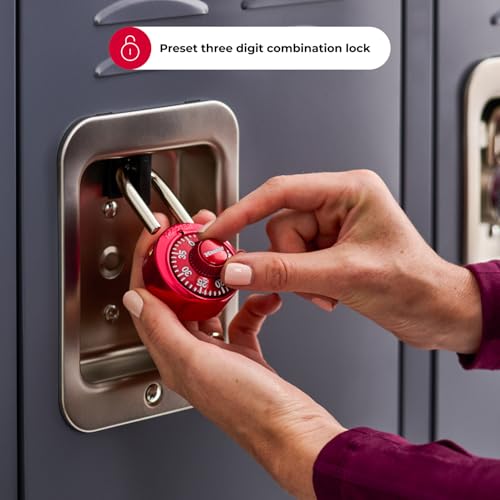 Master Lock Red / 1 / 2 Pack, Colors may vary Combination Padlocks