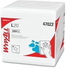 Kimberly-Clark KCC47022 L20 Towels, 1/4 Fold, 4-ply, 12 1/5 X 13, White, 68/pack, 12/carton