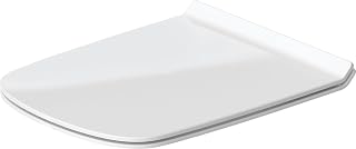 Duravit DuraStyle Elongated Toilet seat White High Gloss, Slow Closing, Stainless Steel Hinges