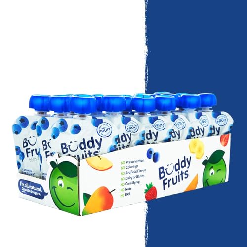 Buddy Fruits Blueberry / 3.2 Ounce (Pack of 18) / 1 Applesauce