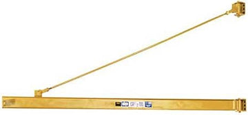 Wall-Mount Overbraced Tie-Rod Jib Crane, 10' Span, 2000 Lb. Capacity
