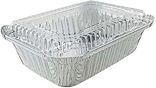 Handi-Foil 1 1/2 lb. Oblong"Deep" Take-Out Food Storage Container w/Dome Lid (Pack of 100)