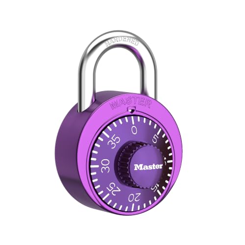 Master Lock Purple / 1 / 1 Pack Combination Padlocks