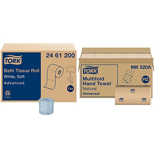 Tork Toilet Paper - Refill + Hand Towel / 44000 Piece Set / black Paper Towels