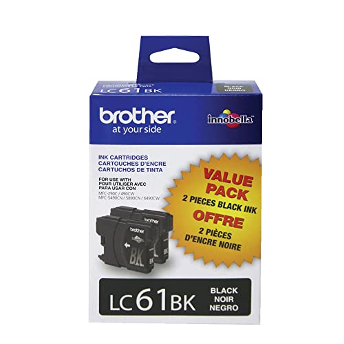 Brother Black 1 / Pack of 2 / 2 Inkjet Ink Cartridges