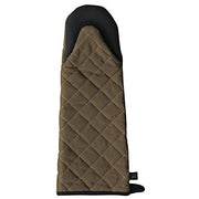 San Jamar Puppet Style / 15" Length / Tan Oven Mitts