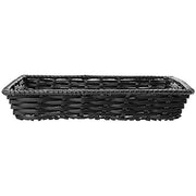 HUBERT Black / 16"Lx12"Wx2.5"D / Modern Shelf Baskets