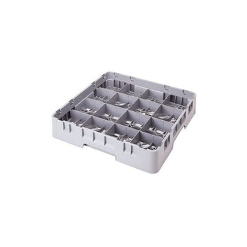 16 Compartment Full Size Cup Rack - Camrack® [Case of 4] by Cambro – 5-7/8-Inch, Plastic, Soft Gray, Model 16C578