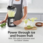 Hamilton Beach Black / 40 Oz. Glass Jar (Pack of 1) / Blender with 40 Oz Glass Jar Countertop Blenders