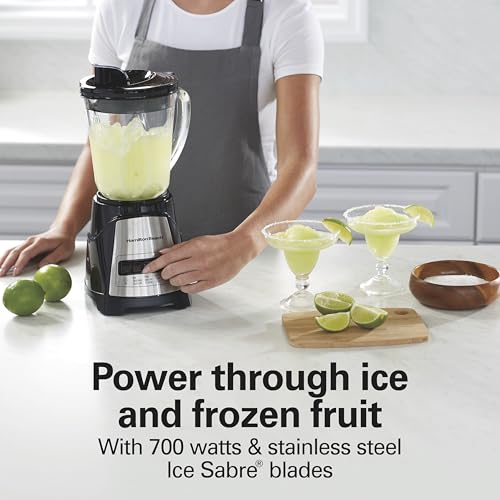 Hamilton Beach Black / 40 Oz. Glass Jar (Pack of 1) / Blender with 40 Oz Glass Jar Countertop Blenders