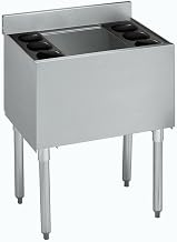 Krowne Metal 21-24 2100 Series Underbar Ice Bin/Cocktail Unit 24"W x 21"D 80 lb Capacity