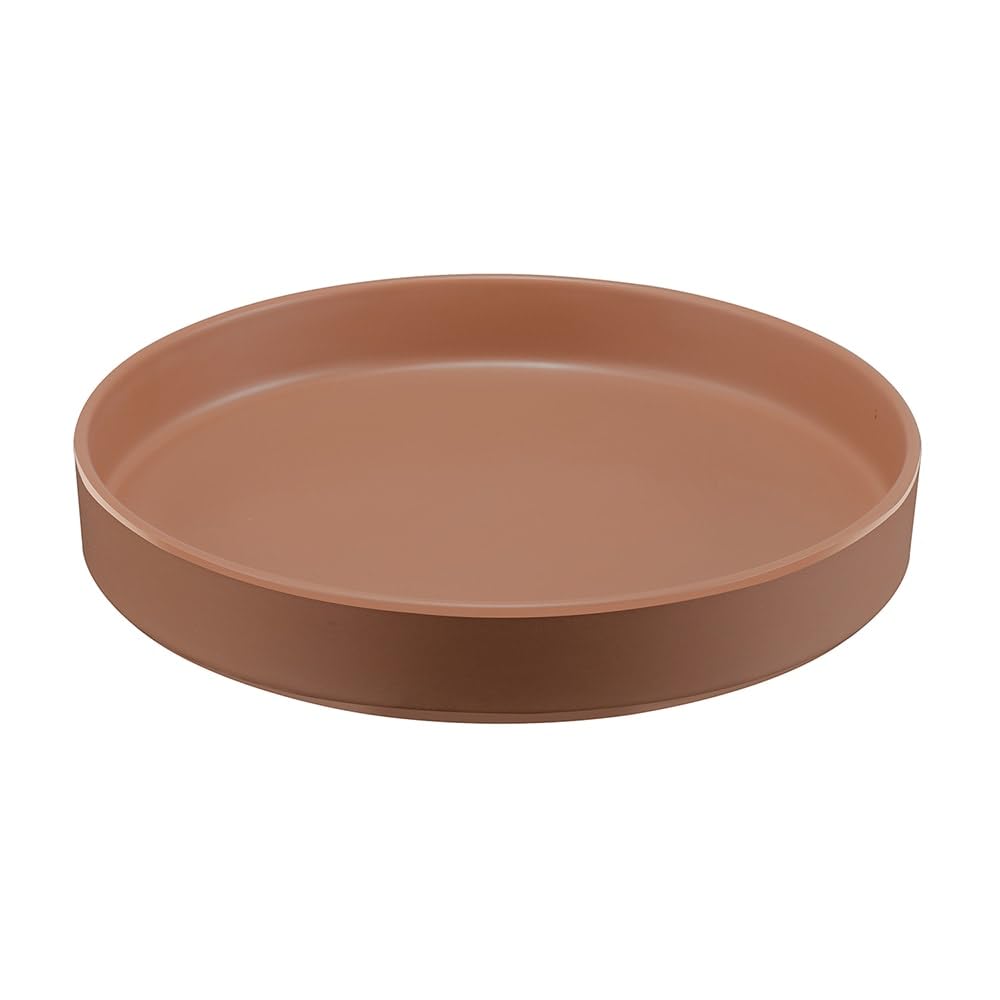 Hudson Terra Cotta Melamine Plate 10" by CAL-MIL – Large, Melamine, Check Images, Model 22017-10-109