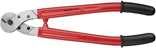 KNIPEX 95 77 600 Wire Rope and ACSR-Cable Cutters 23,62" with dipped insulation