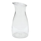 1/4 Liter Clear Plastic Cascata Carafe - 2 3/4 Dia x 5 5/8 H by Carlisle – 8.5 Ounces, 0.25 liters, Plastic, Clear, Model 10077838859190