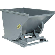 1-1/2 Cu Yd Medium Duty Self Dumping Forklift Hopper by Global Industrial – 63.5"L x 57.75"W x 39.75"H, Steel, Gray, Model 15055-GRY