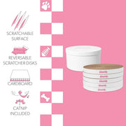 THE LICKER STORE White / 12" / Modern;Mid-Century;Classic;Transitional;Traditional;Cottage;Casual Scratching Pads