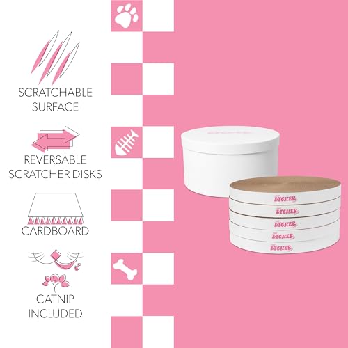 THE LICKER STORE White / 12" / Modern;Mid-Century;Classic;Transitional;Traditional;Cottage;Casual Scratching Pads