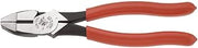 KLEIN TOOLS HD2000-9NE Side Cutter Linemans Pliers Cut ACSR, Made in USA, Screws, Nails, Hard Wire, 9-Inch Electrical Pliers