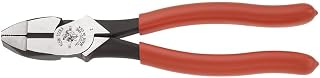 KLEIN TOOLS HD2000-9NE Side Cutter Linemans Pliers Cut ACSR, Made in USA, Screws, Nails, Hard Wire, 9-Inch Electrical Pliers
