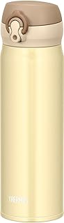 Thermos Water Bottle Vacuum Insulation Travel Mug [one-touch open type] 0.5l Color: Creamy gold