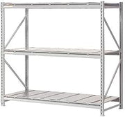 Global Industrial Extra High Capacity Bulk Rack with Steel Decking, Starter Unit, 72" W x 36" D x 72" H