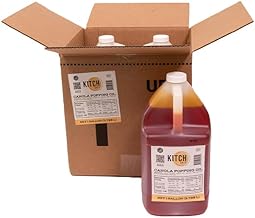 KITCH 24/7 Canola Popping Oil, 1 Gallon, Food Service Bulk Pack - 4 PACK