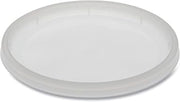 Newspring Delitainer Microwavable Container Lid, Recessed, 4.55" Diameter X 0.4" H, Translucent, Plastic, 480/carton