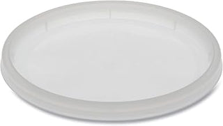Newspring Delitainer Microwavable Container Lid, Recessed, 4.55" Diameter X 0.4" H, Translucent, Plastic, 480/carton