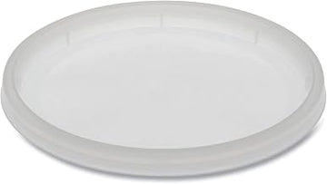 Newspring Delitainer Microwavable Container Lid, Recessed, 4.55" Diameter X 0.4" H, Translucent, Plastic, 480/carton