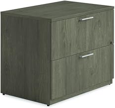 Alera Seville Series Lateral File Cabinet, 2 Legal-Size File Drawers, Walnut, 36" x 24" x 29"