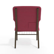 Flash Furniture Burgundy Pattern Fabric/Gold Vein Frame / Set of 1 / Classic Stacking Chairs