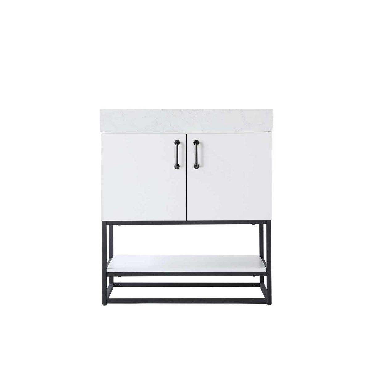 Caroline Bathroom Vanity White by Lighting Design – Wood, White, Model VF29230WH