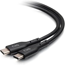 C2G 3.7M (12ft) USB-C® Male to USB-C Male Charging and Data Transfer Cable (20V 5A) - USB 2.0 (480Mbps)