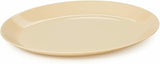 G.E.T. OP-1411-MA Manila 14" x 10.75" Oval Coupe Platter (Pack of 12)