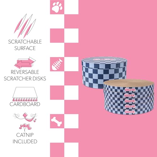 THE LICKER STORE Navy/Blue / 12" / Modern;Mid-Century;Classic;Transitional;Traditional;Cottage;Casual Scratching Pads